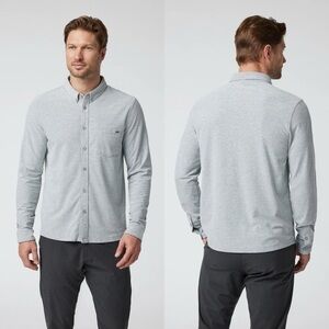 Vuori Gray Casual Button Down Shirt